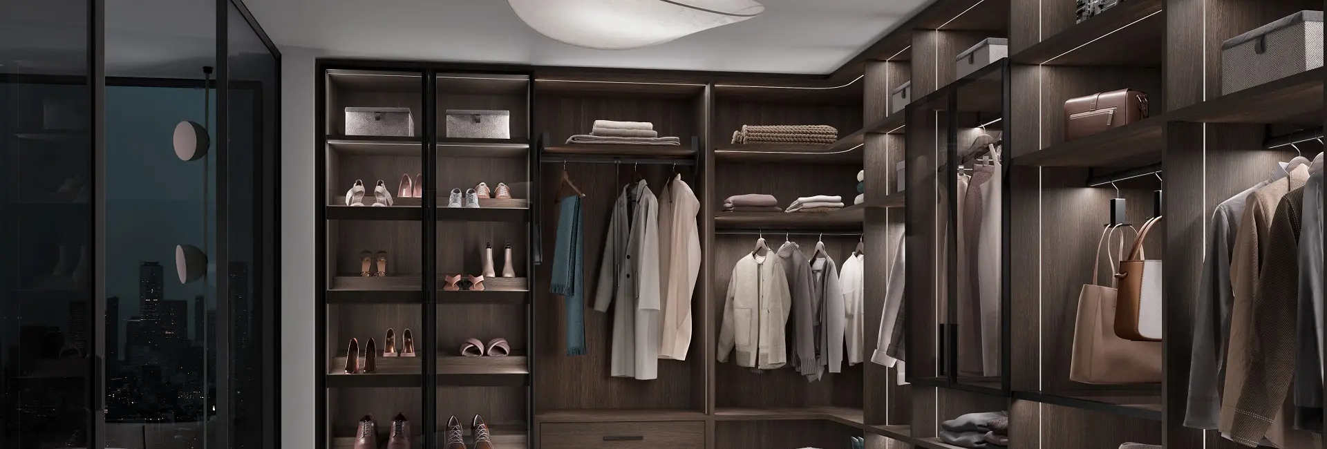 Raumplus Schrank Innenleben braun